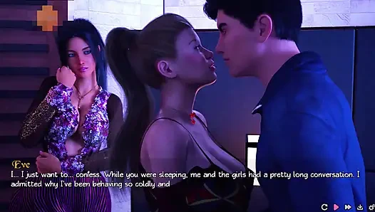 Saf aşk #14 - kızlar ve Jack 4'lü grup seks yaptı.