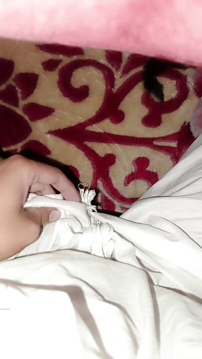 Little penis boy got horny in his blanket and masterbates