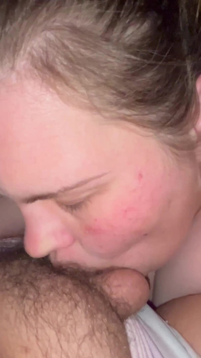 Small clit virgin shemale get her first blowjob intense orgasm and moaning cum swallowing | Clip 1