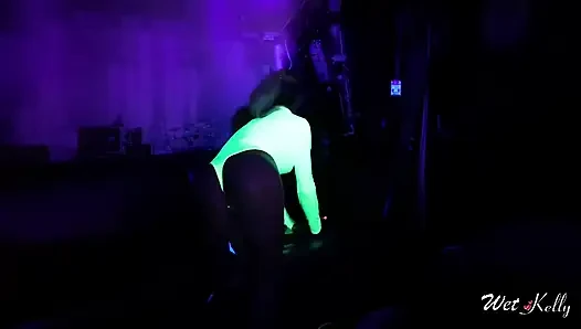 Hot MILF in Neon Body Loves to Fuck in the Dark