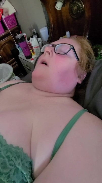 Bbw redhead masturbates and orgasms