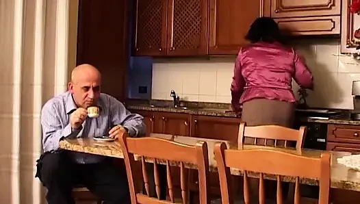 Horny MILF Gets Fingered and Fucked in Kitchen Romp