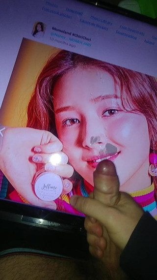 Momoland Nancy Cum tribute 3