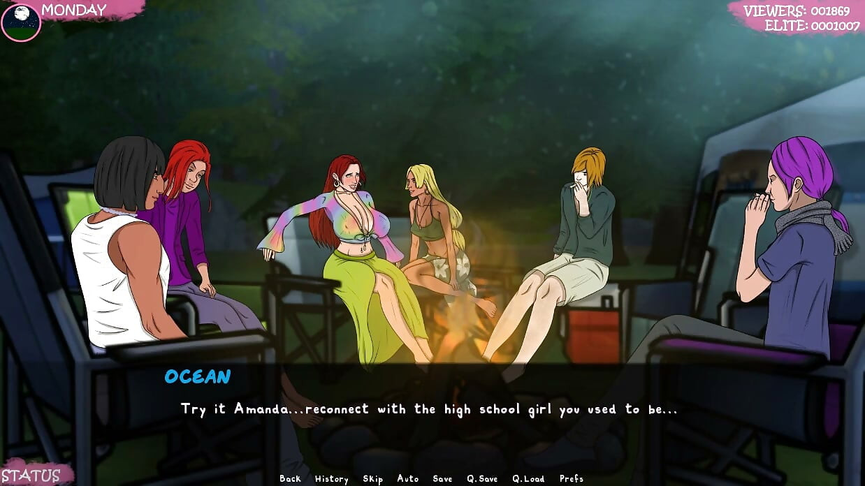 Lust Town - Gameplay - Roleplay - Beach Party Bukkake Facial