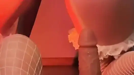 Cock, Stockings and Bright Orgasm