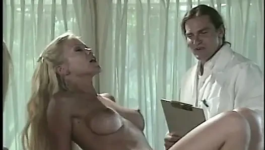 Couple of Brilliant Blondes Are Sucking on Dick by Turn and Swallows Cum Together