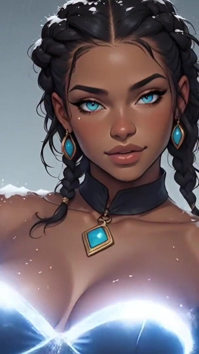 Gorgeous Afro Women in the Cold of Winter part 2, Hentai, artificial intelligence, animation, uncensored | Clip 1