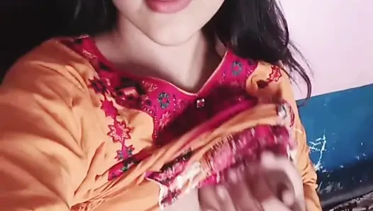Hot step sister showing her big boobs and pussy to her step brother