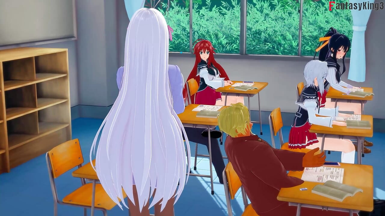 Rias Gremory在浴室里被干 - DXD NTR疯狂系列