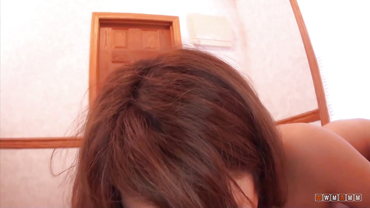Two cute asian teens love to share a big cock and it's cum