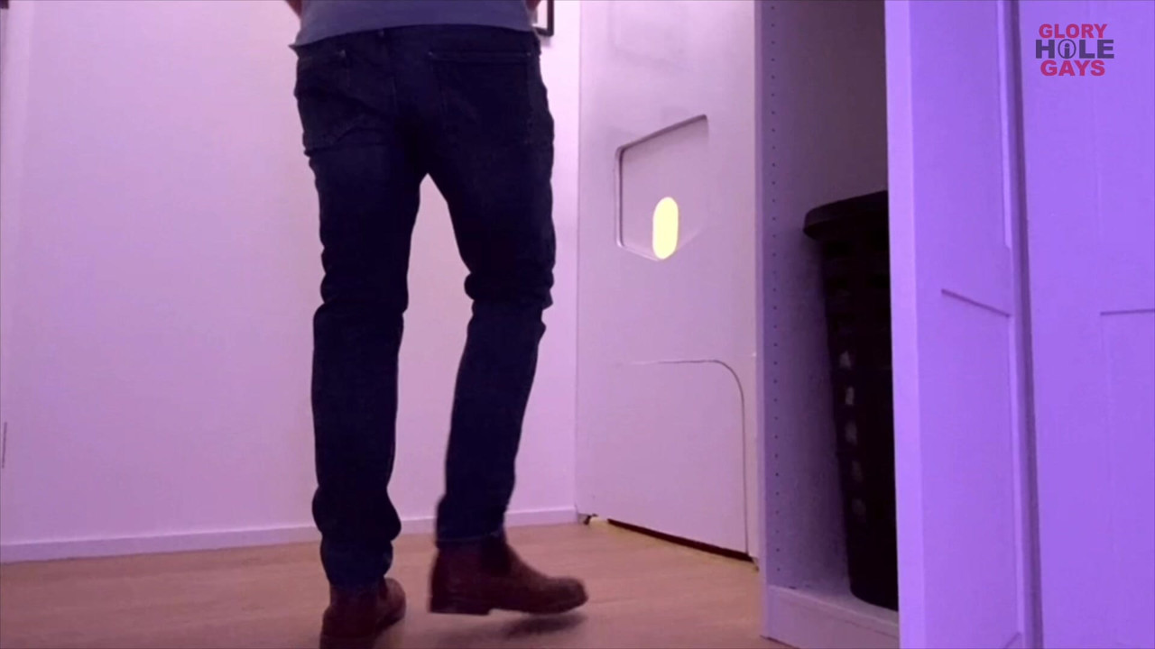 Straight blows my gay cock at gloryhole