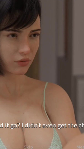 Emotional moment from "Sweet conversation with step sister"