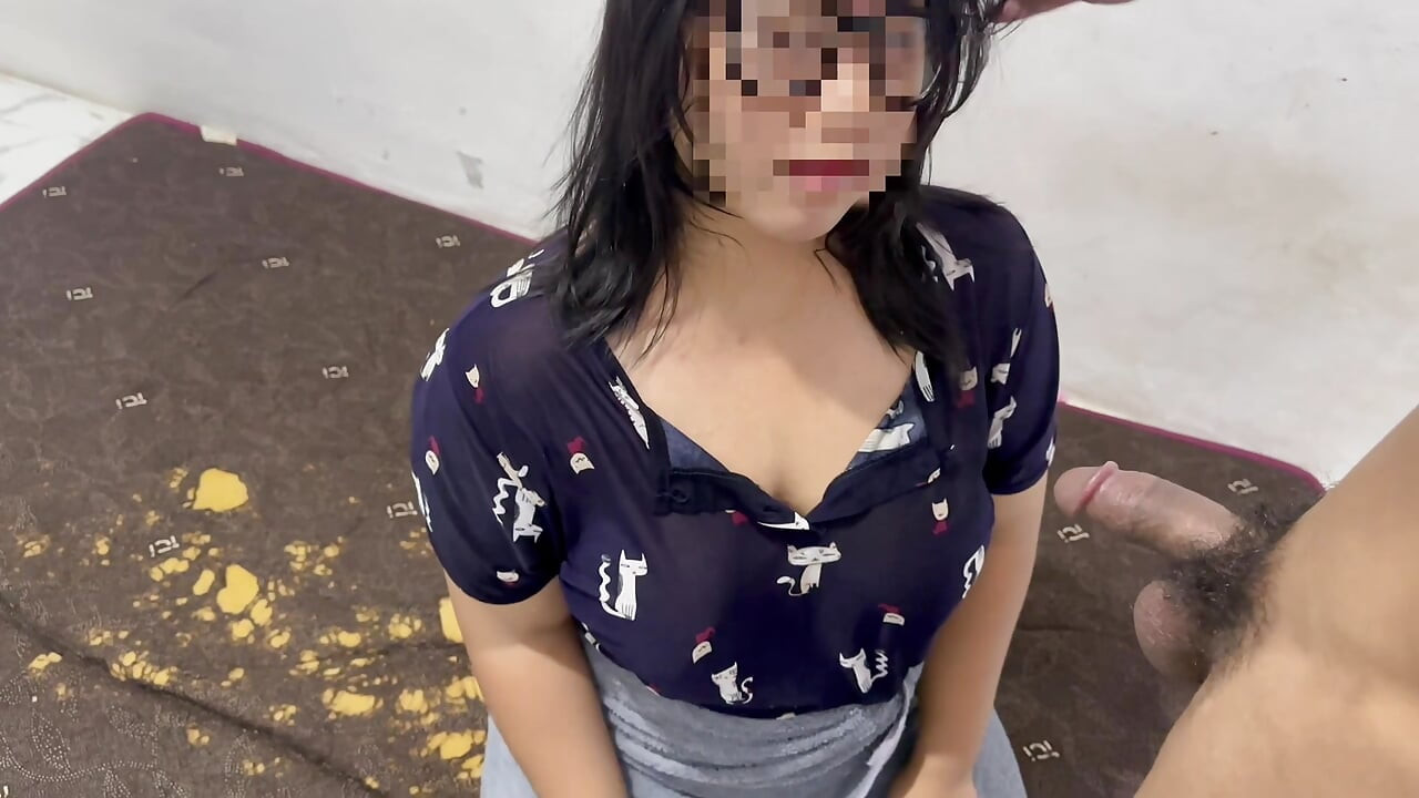 Beautiful girl forced to satisfy her until crot inside