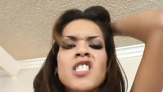 Horny bitch takes dick in her mouth and vagina