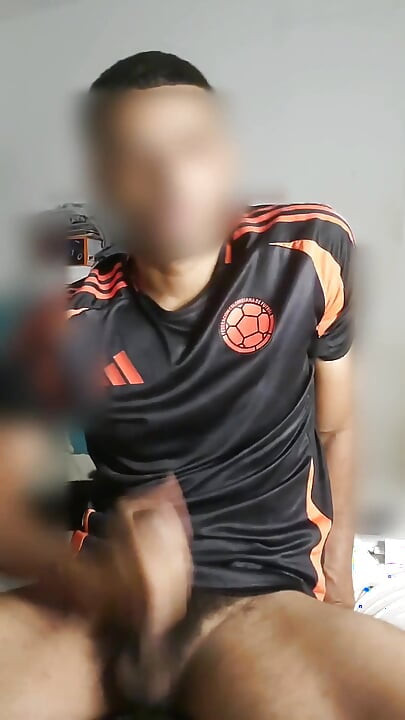Colombian Soccer Player Enjoying