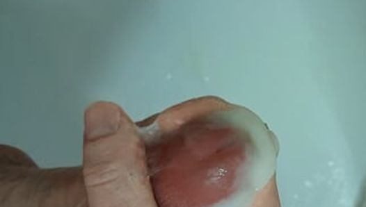 Éjaculation avec une grosse bite, 3 minutes d’éjaculation