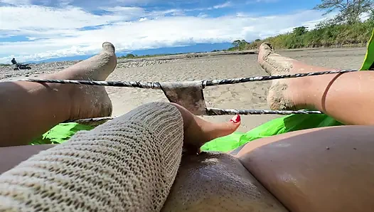 I Like to Touch Myself Until I Reach Orgasm on the Beach While Being Watched