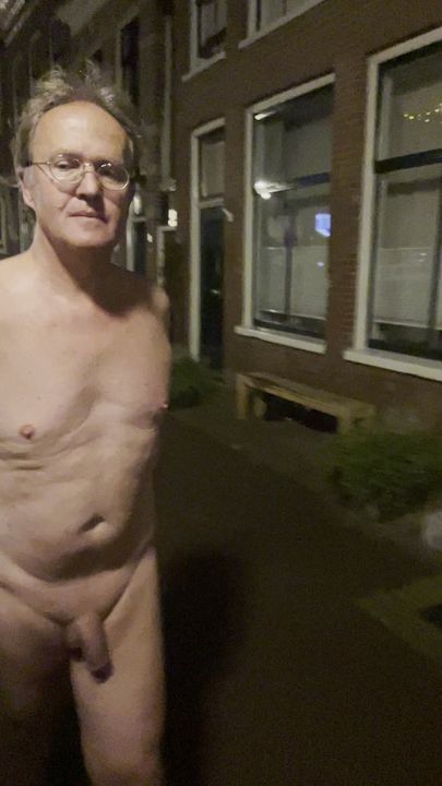 Nuaked walk in town - nudist exhibitionist