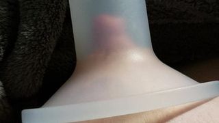 Nipple suctioned hard by breast pump