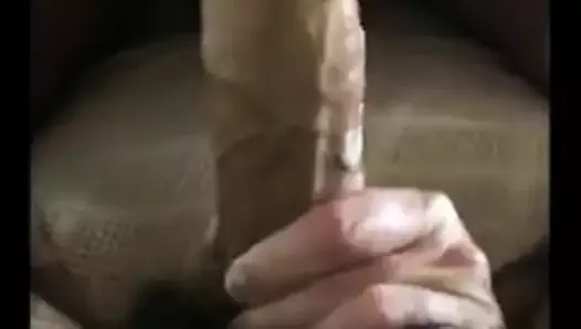 Taking the cum from a 9 inch  cock