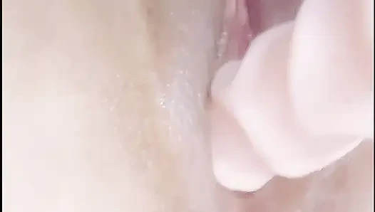 Playing alone and putting it all the way in