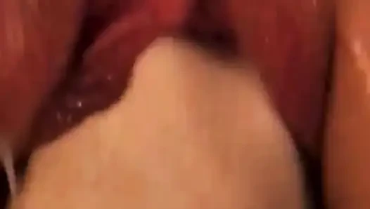 Nikos fisting and gaping Athena’s pussy