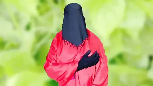 Wanita cantik Bangladesh memakai burqa masturbasi seks dan bicara kotor