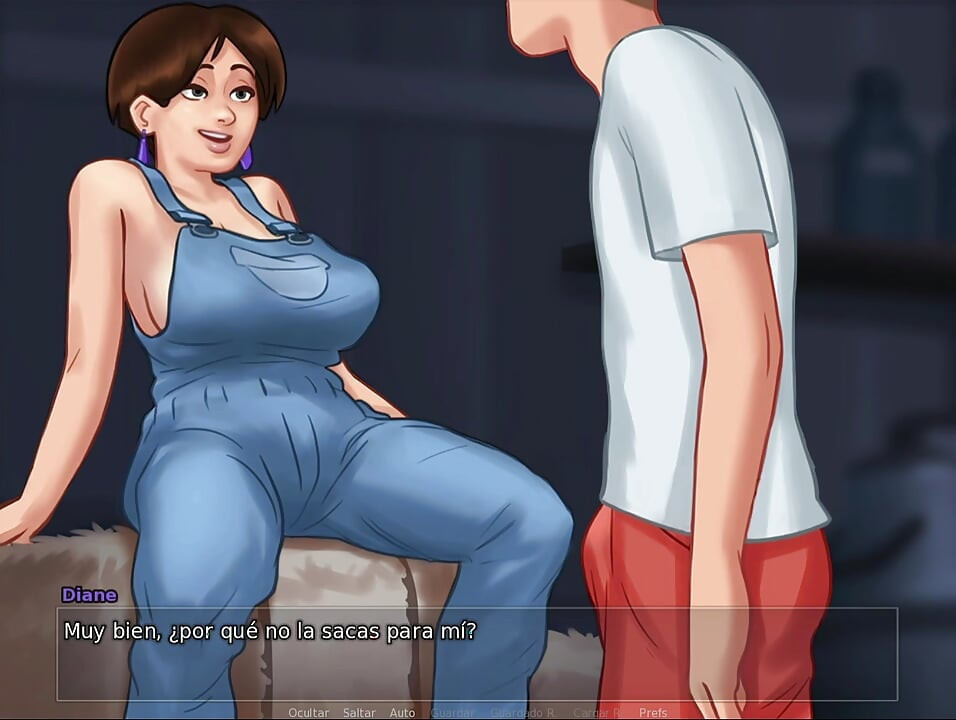 Stedsøn knepper stedmor og derefter stedmors bedste ven - Summertime saga hentai