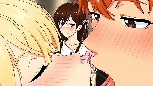 Our Housemaid’s Couldn't Resist Whatching Us and She Joined To A Hot T...