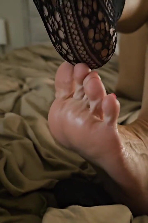Lace Sock Foot Tease
