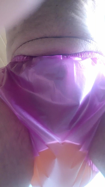 pee in rubber panties