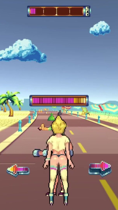Rolling Around Until We HAVE HOT BEACH SEX! - Rollerbabe | Clip 1