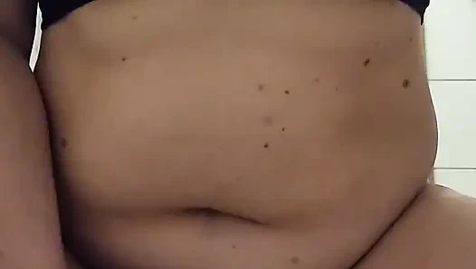 Orgasm control training: riding a dildo with a wand but not being allowed to reach orgasm