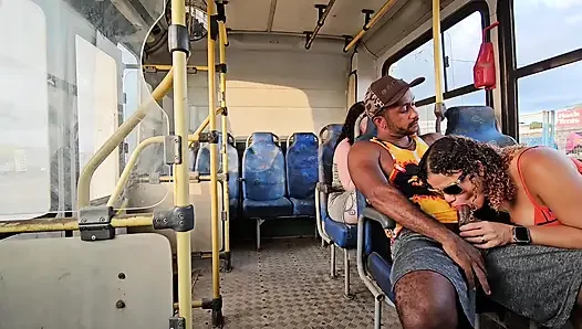 A SHAMELESS COUPLE RIDING IN PUBLIC TRANSPORT AND BACKSEAT PASSENGER FILMING EVERYTHING