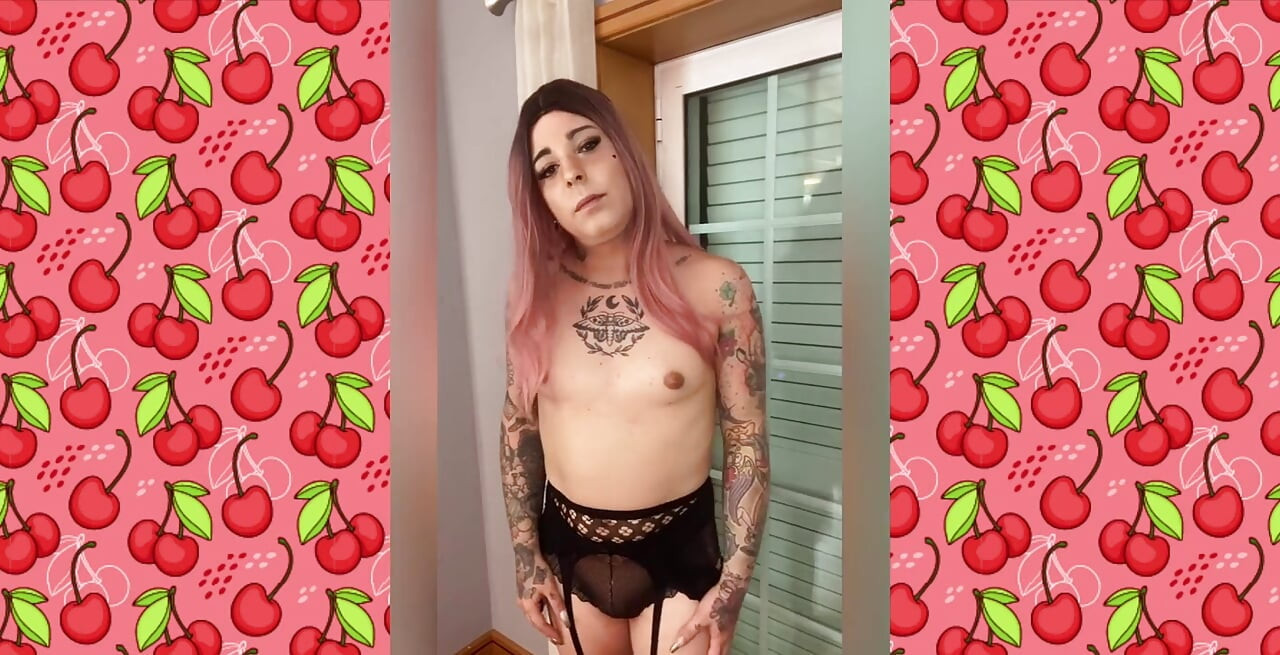 Vídeo completo se masturbando e gozando com meu novo cabelo rosa