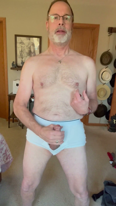 Daddy strips for Jeff, asks for a cum shot | Clip 1