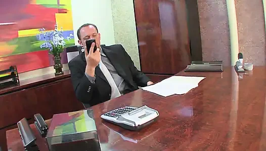 Sexy secretary loves hard sex