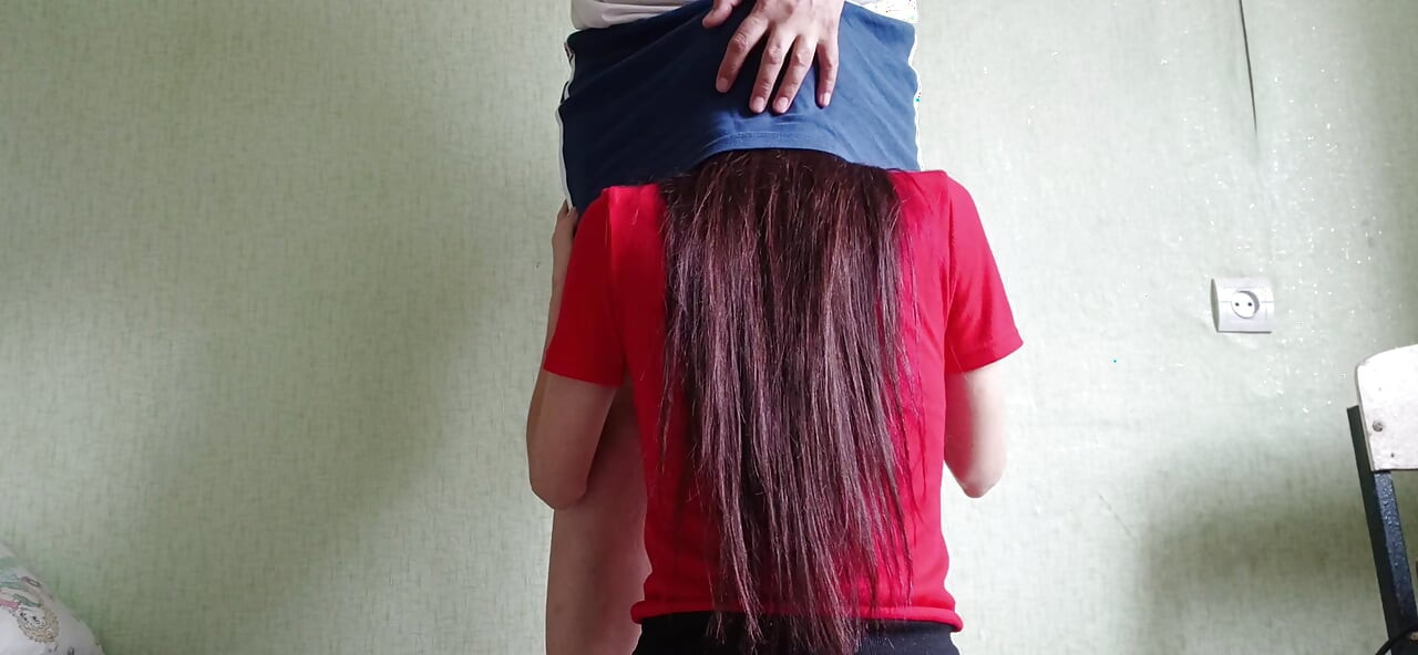 My Shy Neighbor Climbed Under My Skirt Without Asking, but I Liked It