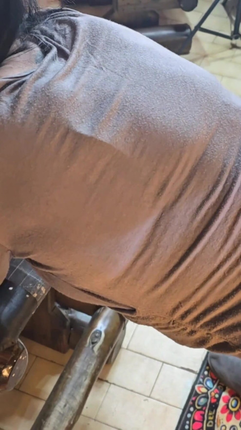 Wife fucking dildo while two guys cum and jizz on her dildo  cum for lube | Clip 1