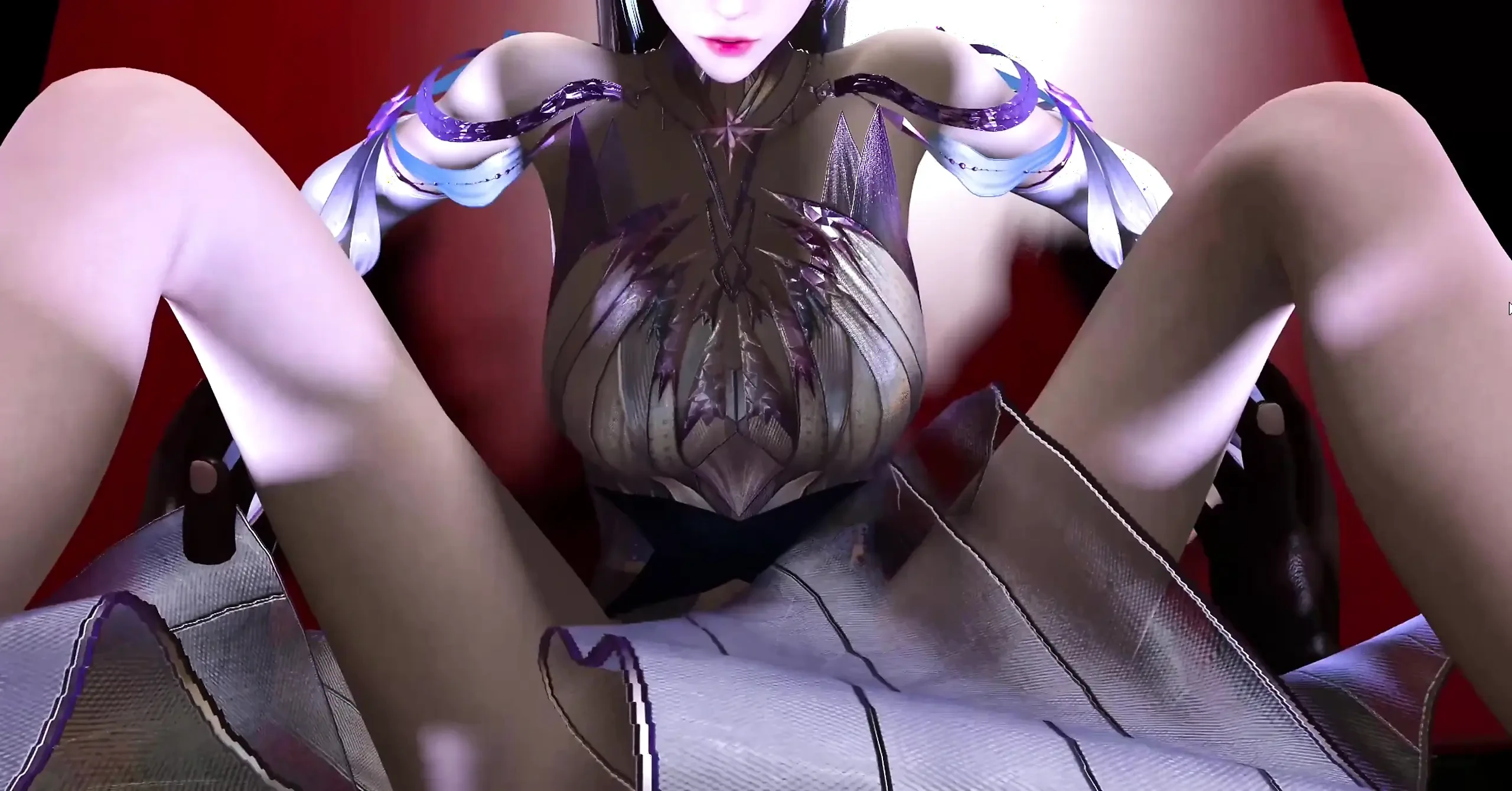 3D Cute Cosplay Babe Wearing Hot Dress Have Gangbang Sex