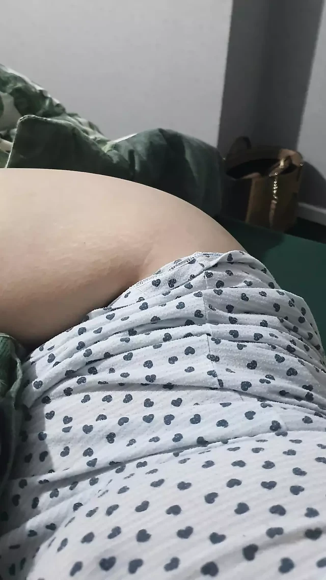 Step son naked in bed near step mom with huge natural tits