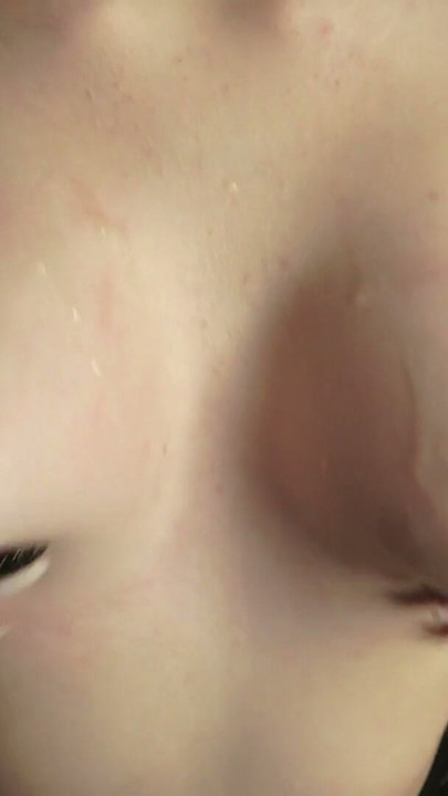 My stepsister's deep throat and cum on her tits. | Clip 2