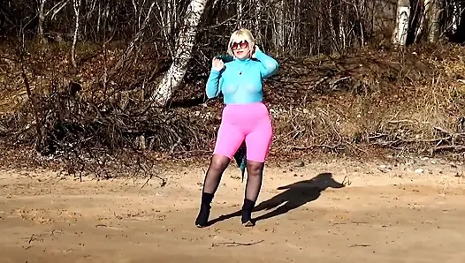 Sexy outfit for spring walk