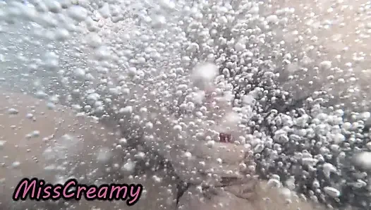 Public Pool Stepsister Dick Flash Risky Handjob Crowd Watching Cumshot 4K