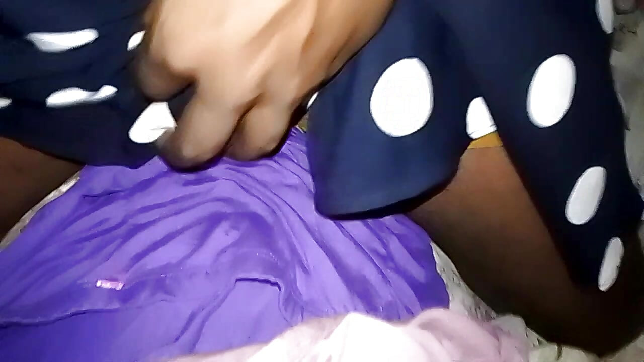 In the Yellow Color, the Blue Panty Blue Gow Is