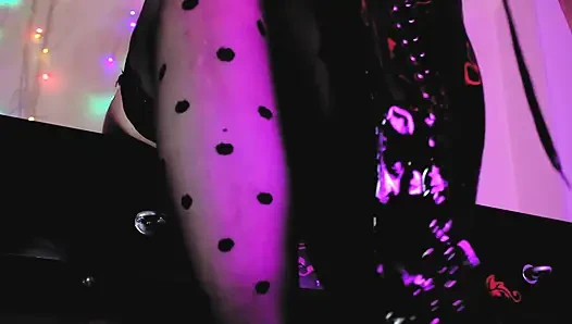 Herrin pink Eva latex-fetisch-göttin, MILf, domina, lederstiefel