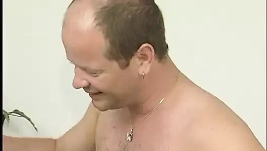 Blonde mature gets fucked in her hairy cunt