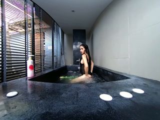 3d-vr clip Châu Á tuổi teen tắm