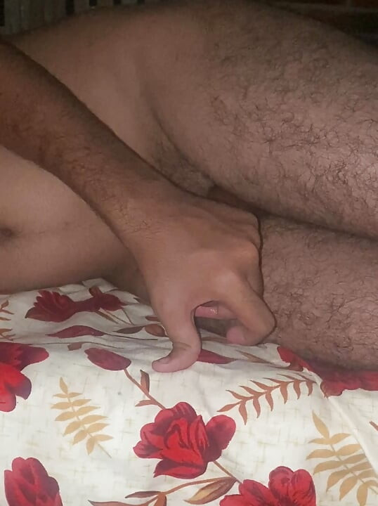 Massage dick hard enjoy guy