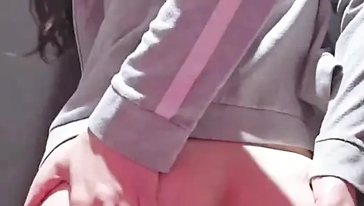 The pretty Kabyle teen whore takes the cock in her mouth and gives the blowjob